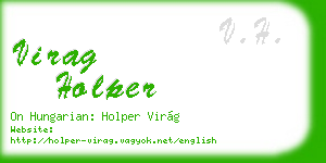 virag holper business card